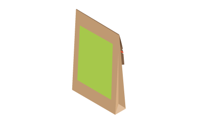 Papieren verzendzak B16,2xH22,9xD4 cm