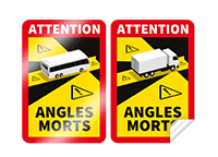 angles morts: dode hoek sticker frankrijk